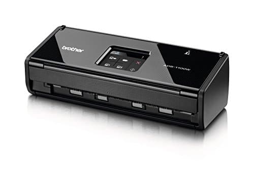 Image of Brother ADS-1100W Document Scanner (Duplex, 1200 x 1200 dpi, USB 2.0, WLAN) Black