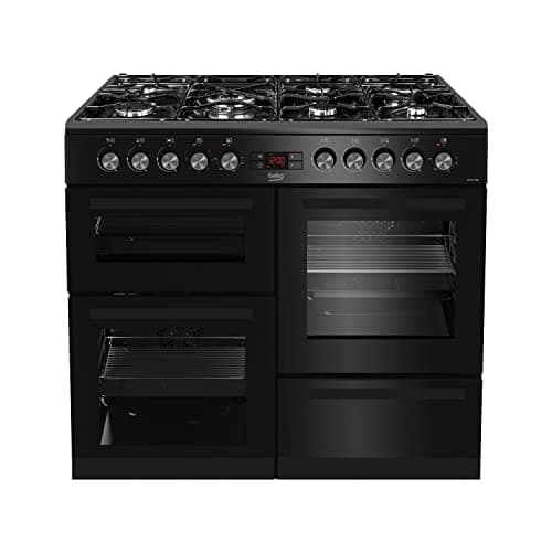 Image of Beko 100cm Dual Fuel Range Cooker - Black
