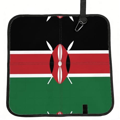 Image of XZDPY Flag of Kenya Folding Seat Cushion Portable Waterproof Pad for Stadium Camping Outdoor Travel Use