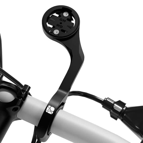 Image of Out Front Mount for Garmin Edge Explore, Lightweight Aluminum Alloy Bicycle GPS Computer Mounts, Flashlight and Action Camera Extended Install, Combo Compatible with Bryton, Wahoo, and CATEYE Black