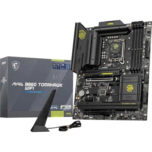 Image of MAG B860 TOMAHAWK WIFI Motherboard, ATX - Supports Intel Core Ultra Processors (Series 2), LGA 1851 - DDR5 Memory Boost 9200+ MT/s OC, 1 x PCIe 5.0 x16, 1 x M.2 Gen5, 5G LAN, Wi-Fi 7