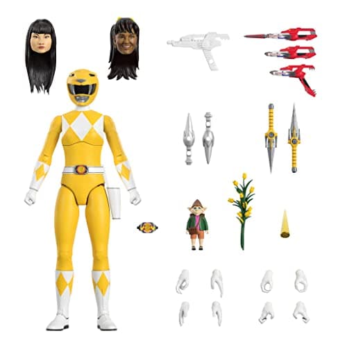 Image of SUPER7 Mighty Morphin Power Rangers figurine Ultimates Yellow Ranger 18 cm