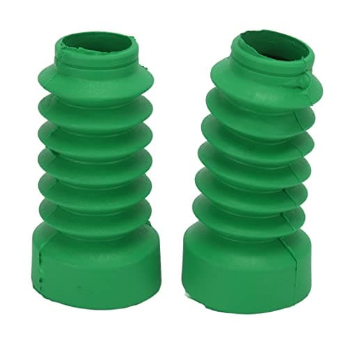 Image of ASHATA Motorcycle Front Fork Dust Cover, Rubber Shock Absorber Boot Gaiter, Replacement Damping Guard for DIO 18 27 28 34 35 (Green)