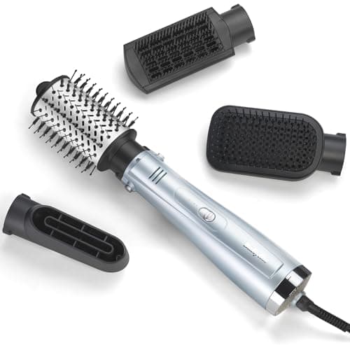 Image of BaByliss Hydro-Fusion Hydro Fusion Smooth & Shape Brosse soufflante à air Chaud À chaleur Gris, Argent 1000 W 2,5 m