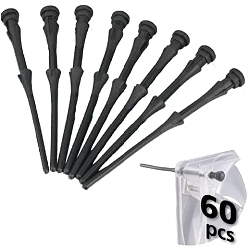 Image of Akasa 60 Rubber Case Fans Mounts | Silicone Rubber Pins | Anti-vibration Fan Mounts | 60 pcs | 73mm | Black | For Computer Cooling Fan and PC case fan | AK-MX003-BKT60
