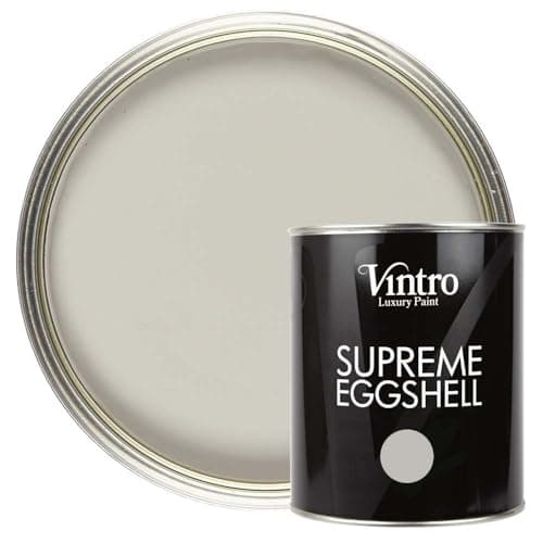 Image of Vintro Paint | Satin Furniture Paint | Grey | Wood | Trim | Metal | Eggshell Finish | 1 Litre (Dove)