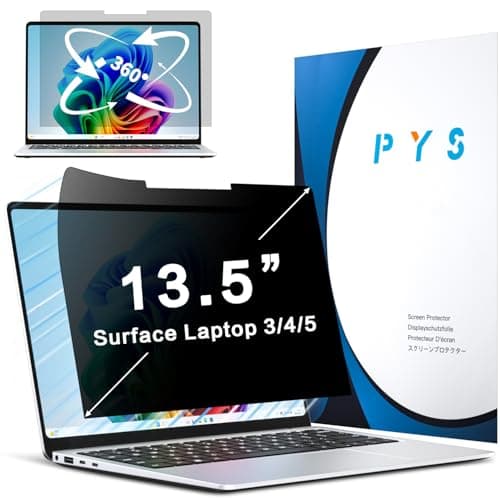 Image of PYS 360° Privacy Screen Protector for 13.5" Surface Laptop 3/4/5/6 Anti Glare Blue Light Filter Anti Fingerprints