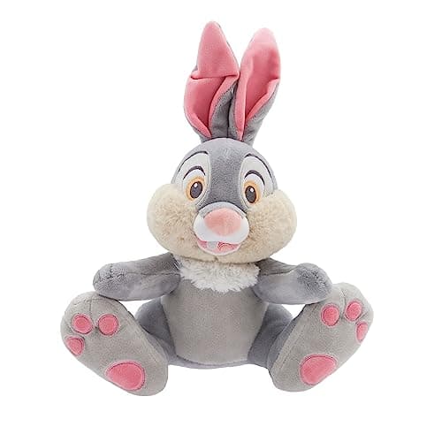 Image of Disney Store Official Thumper Medium Soft Toy for Kids, Bambi, 32cm/12”, Plush Grey Bunny Rabbit with Embroidered Details and Fluffy Trims, Suitable for Ages 0+
