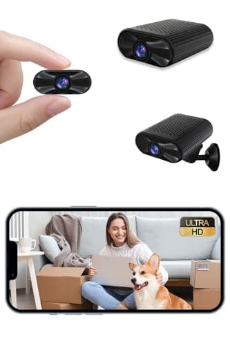 Image of cuoum Mini Spy Camera - 4K HD Security Wireless Cam - Small Indoor Camera with Night Vision & Motion Detection, APP Controlled Tiny Cam for Home, Pet, Car, Office Monitoring (2.4GHz & 5GHz Wi-Fi)