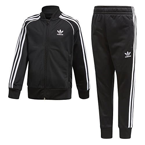 Image of adidas Originals Big Boys' Originals Trefoil Superstar Tracksuit, Black, M