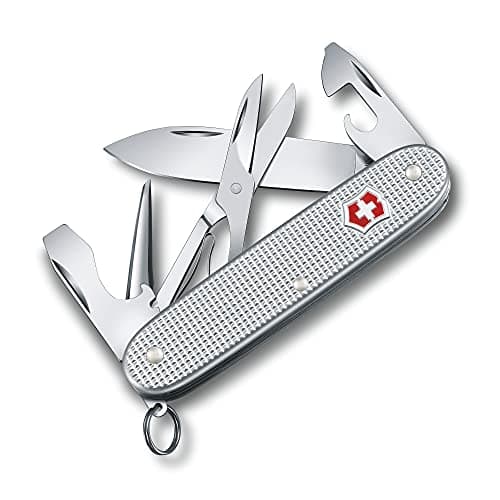 Image of Victorinox Pioneer X Alox Swiss Army Pocket Knife, Medium, Multi Tool, 9 Functions, Blade, Can Opener, Silver