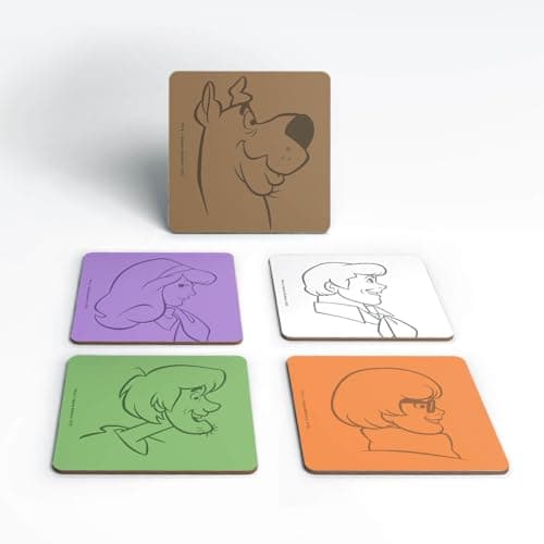 Image of Scooby Doo The Gang Colours Coaster Set