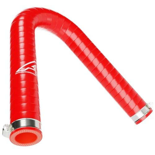 Image of Red PCV Cylinder Head Vent Breather Silicone Hose Upgrade for VW Golf MK5 2.0 GTI (03-) Includes Hose Clip Kit