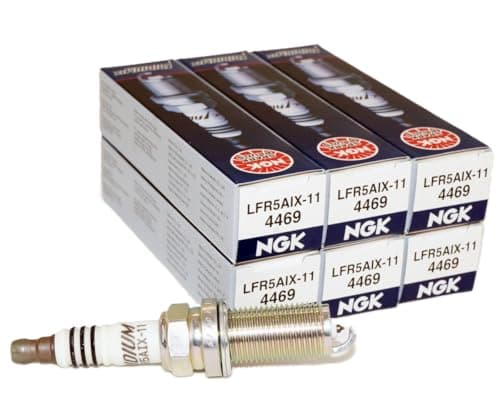 Image of 6 New NGK Iridium IX Spark Plugs LFR5AIX-11 # 4469