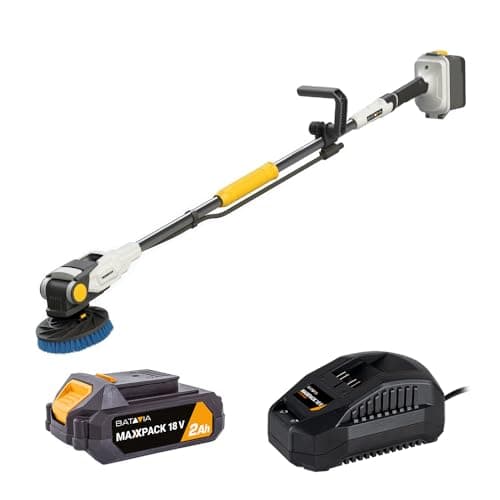 Image of Batavia Maxxpack 18V Twin Brush Brushless Cordless Power Scrubber Set (with 2 0Ah battery and charger) - 18V Maxxpack Collection for DIY professionals and home use