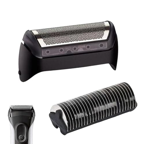 Image of 10B Electric Shaver Replacement Head, Replacement Shaver Foil, Compatible with Braun Series 1 10B/20B 180 190 190S 1775 1735 Z20/Z30/Z40/Z50/Z60 Replacement Shaving Grille and Blades Part