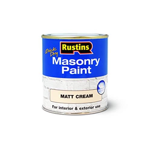 Image of RUSTINS Masonry Paint Matt Cream 250ml