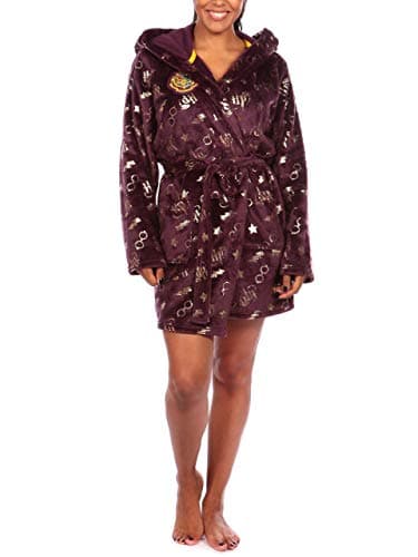 Image of Harry Potter Womens Dressing Gown Purple Size Large