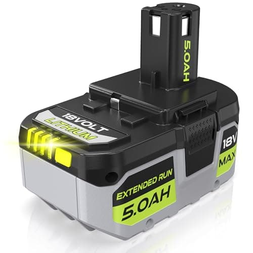 Image of 5.0Ah Replacement for Ryobi 18V ONE + Battery P108 P102 P103 P104 P105 P107 P109 P122 Compatible with Ryobi 18V ONE + Cordless Power Tools