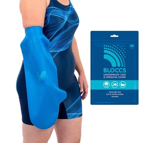 Image of Bloccs Waterproof Cast Cover Arm, Swim, Shower & Bathe. Watertight Protector - ASA70 - Adult Short Arm