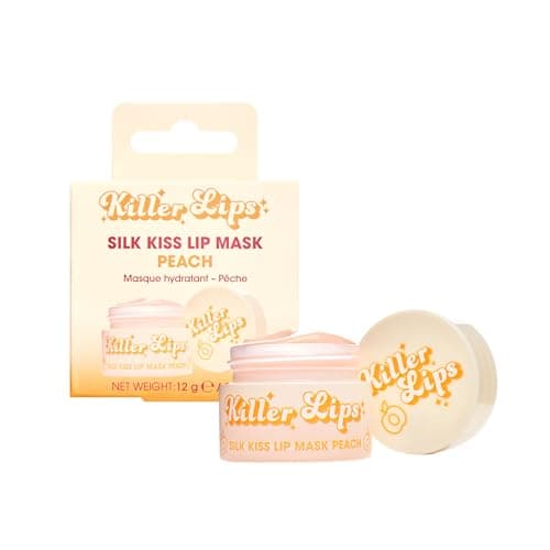 Image of Killer Lips Silk Kiss Lip Mask Peach 12g – Overnight Hydrating Lip Treatment with Coconut Oil, Aloe Vera & Vitamin E, Nourishing Lip Balm for Soft, Smooth Lips, Vegan Friendly