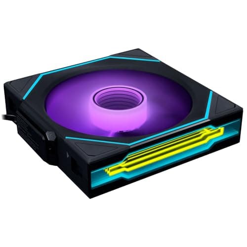 Image of Lian Li UNI FAN SL-INF WIRELESS RGB Fan 120mm Black | PWM Case Fan With Interlocking Design, ARGB Lighting & Infinity Mirror, High-Performance, Low-Vibration & Quiet