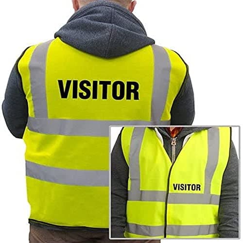 Image of VSafety XL-Visitor Basic High-Visibility Safety Vest, X-Large, Yellow