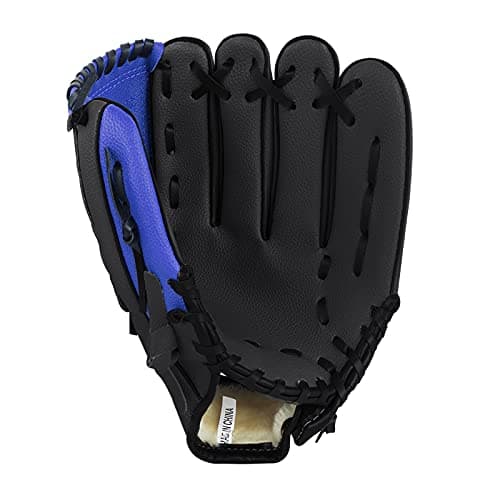 Image of Professional Baseball Glove for Left Hand, Premium Leather Softball Glove Sports Batting Gloves Pitcher Training Catcher’s Mitts for Kids/Youth/Adult Competition Practice (Right Hand Throw)
