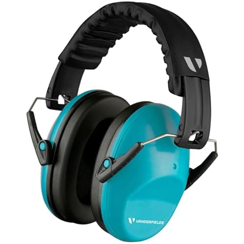 Image of Vanderfields Premium Hearing Protection Ear Defenders - Broad Spectrum Sound Reduction 29 dB at 2K Hz Noise Cancelling - Headset Safety Noise Cancellation - Headphones Kids 3-12 - Blue Sky