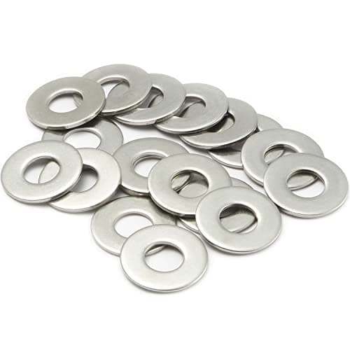 Image of M12 Washers, M12 x 24mm Metal Flat Penny Washer Thickness 1.5mm- A2 304 Stainless Steel Washers (20 Pack), AMLOOPH Large OD Plain Wide Metal Round Flat Spacer Repair for Screws Bolts