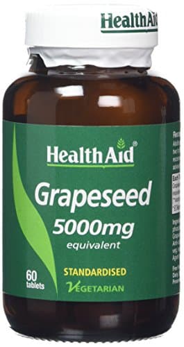 Image of HealthAid Grapeseed Extract 5000mg 60 Vegetarian Tablets