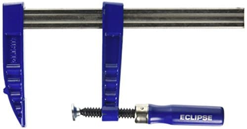 Image of Eclipse Professional Tools EC-SCR10 120mm Depth Screw Clamp 250mm (10") Clamping Capacity, Blue and Silver