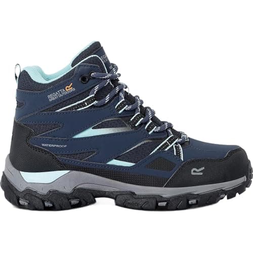 Image of Regatta Kids Holcombe Walking Hiking Boots, Waterproof & Breathable - Perfect for Outdoors & Mountaineering