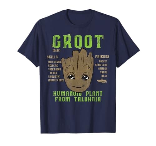 Image of Marvel Guardians of Galaxy 2 Groot Skills Graphic T-Shirt C1 T-Shirt