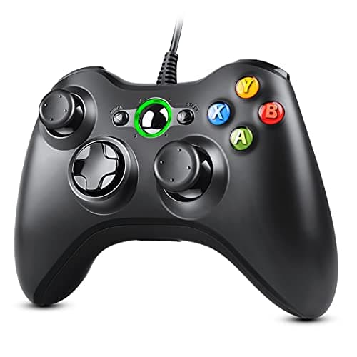 Image of Zexrow Xbox 360 Wired Controller, PC Controller Joystick Gamepad for Xbox 360 & Windows Vista /7/8/10/XP with USB Cable, Plug & Play Ergonomic Design PC Gaming Pad for Retro Games