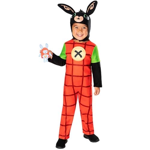 Image of Rubies Official Bing Deluxe Child Costume, Kids Fancy Dress, Size Ages 12-24 months Halloween
