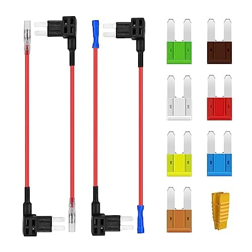 Image of AUKENIEN Micro2 Fuse Tap Add A Circuit Fuses Adapter Micro 2 II Piggyback Fuses Holder with APT ATR 5A 7.5A 10A 15A 20A 25A 30A Automotive Blade Fuse for Cars Trucks Boats