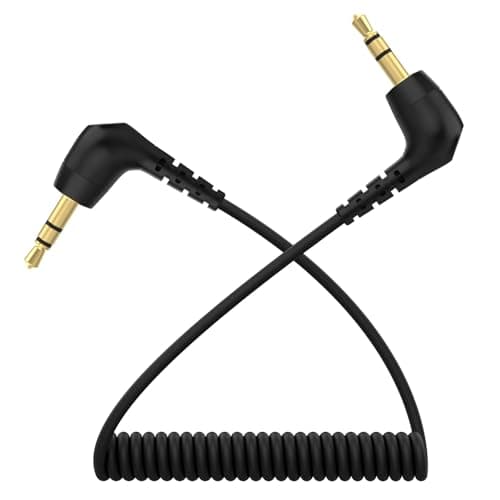 Image of 3.5mm TRS to TRS Microphone Patch Cable Audio Mic Cord Compatible with Rode VideoMicro, Wireless GO II, DJI Mic 2, Hollyland Lark M1 M2 150 Max Duo and Other External Mics for DSLR Cameras (Black)