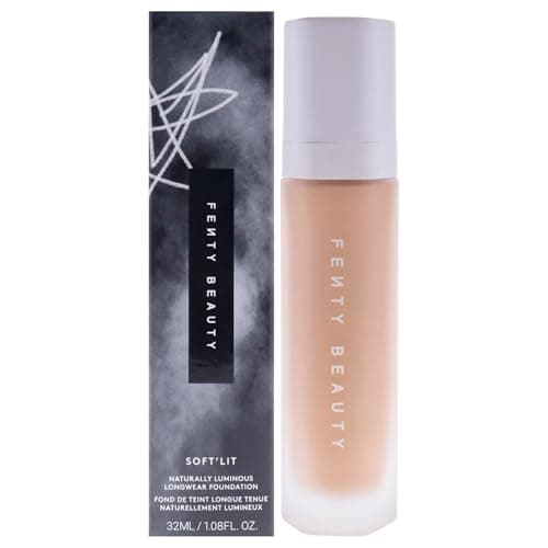 Image of Soft Lit Naturally Luminous Longwear Foundation - 240 Light Medium Warm Golden by Fenty Beauty for Women - 1.08 oz Foundation