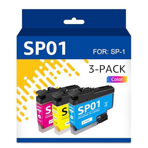 Image of Yongairuink SP-1 Sublimation Ink SP 01 SP01 Ink Cartridges Color SP01C SP01M SP01Y Compatible with Bro SP-1 Sublimation Printers Ink SP01CS SP01MS SP01YS (Cyan,Magenta,Yellow, 3-Pack)