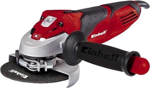 Image of Einhell TE-AG 125/750 Kit 750W 11000RPM 125mm 2100g angle grinder TE-AG 125/750 Kit, 11000 RPM, Black, Red, Silver, AC, 750 W, 12.5 cm, 2.1 kg