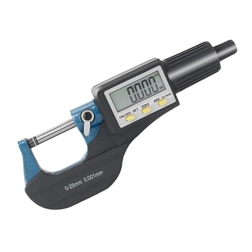 Image of Beslands Digital Micrometer 0-1" / 0-25mm Electronic Display Gauge Resolution 0.00005" / 0.001mm Thickness Measuring Inch/Metric Diameter Caliper
