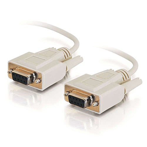 Image of C2G/ Cables To Go 03044 DB9 F/F Serial RS232 Null Modem Cable - Beige (6 Feet)