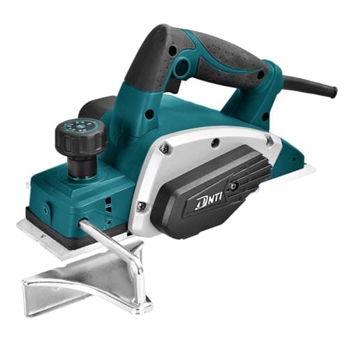 Image of DNTI Electric Wood Planer Hand Planer 620w 16000rpm Planer Power Woodworking Tool Corded Electric Handheld Planers for Wood Chamfer DIY 82mm Width 2mm Depth (58215B)