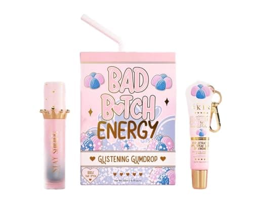 Image of Bad B Energy Lip Duo – Hydrating Lip Conditioner & Tinted Lip Oil | High Shine Gloss Finish | Repairs Dry, Damaged Lips | Perfect Valentine’s & Mother’s Day Gift (Gumdrop)
