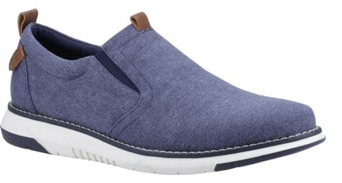 Image of Hush Puppies Male Benny Slip On Shoe, Navy, 10