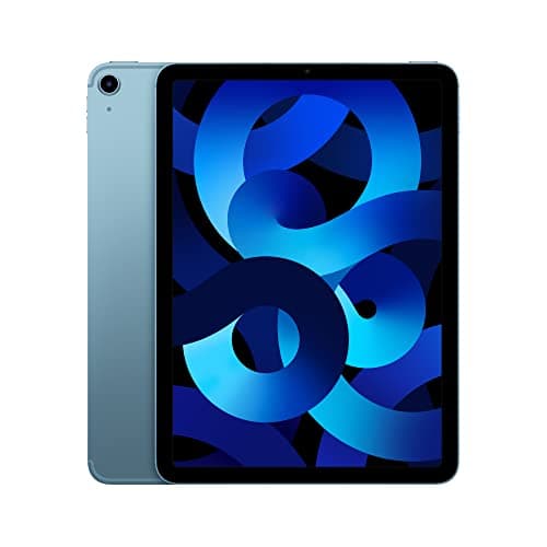 Image of 2022 Apple iPad Air (10.9-inch, Wi-Fi + Cellular, 64GB) - Blue (Renewed)