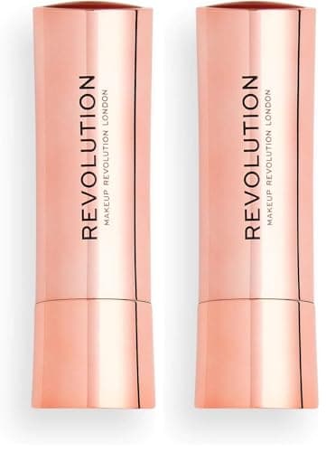 Image of Revolution Beauty London Makeup Revolution Satin Kiss Lipstic, White Wedding (Pack of 2)