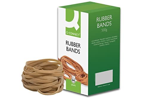 Image of Q-Connect Rubber Bands No.69 150 x 6mm 500g KF10554,yellow|grey|brown|white