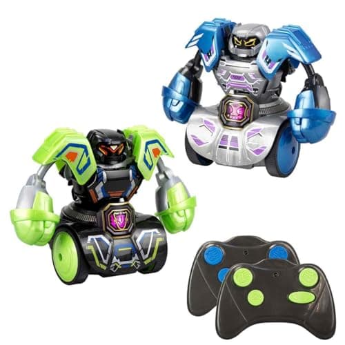Image of SilverLit YCOO Robo Kombat Tornado, Interactive Robot Fighting Toy with 360° Spin & Super Tornado Punch, 2 Battle Modes AI & Multiplayer, Sound Effects, LED Power Belt, optimal for Kids 5+